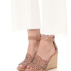 Jeffery Campbell del sol wedge blush 8.5